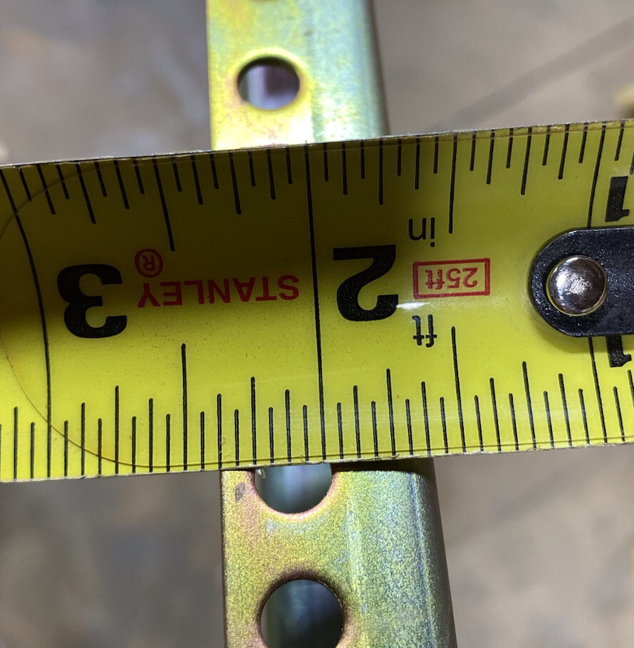 2 - MOUNTING RACK RAILS USED CONDITION 78.75” LONG