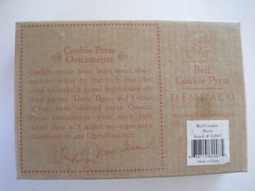 Demdaco Bell Cookie Press