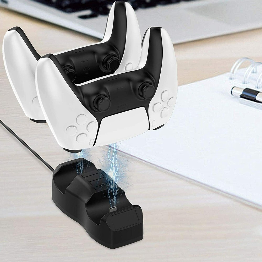 PS5 Controller Charger, DualSense PlayStation 5 Controller Charging Station Dock