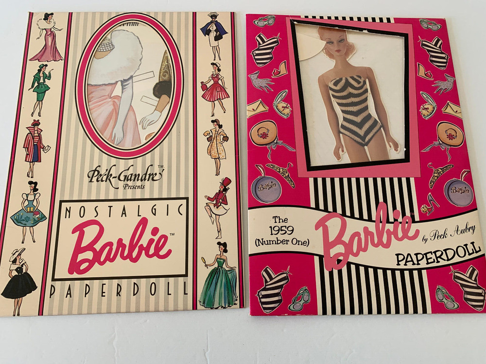 VINTAGE PAPER DOLL BARBIES NUMBER ONE & NOSTALGIC BARBIE