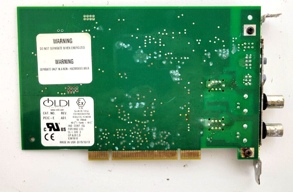 Oldi CAT. No PCIC-E REV A01 PCIC-E Controller Interface Card - AS IS -untested