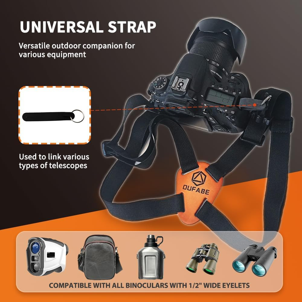 Binocular Harness Strap, Binocular Strap, Adjustable and Deluxe Binoculars Harne