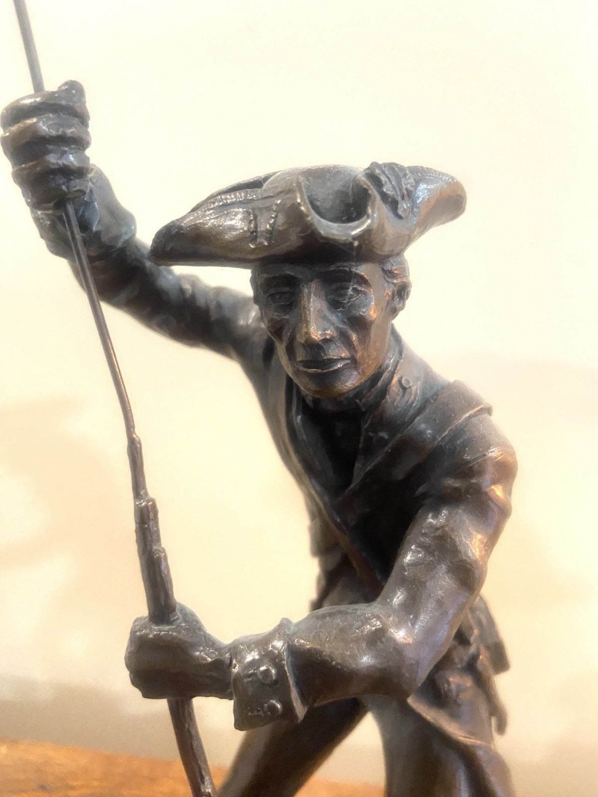 Bronze Minute man Statue Rusty Phelps Signed 21/61