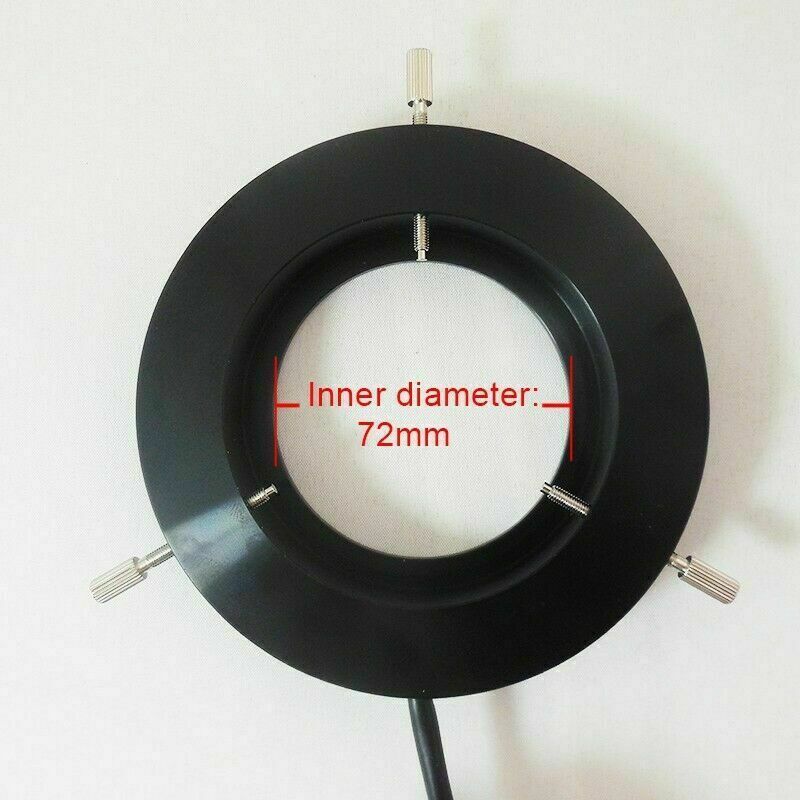 144 LED Ring Light Four Zones Adjustable Stereo Microscope Source Illuminator