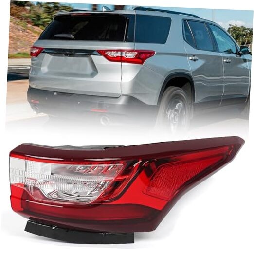LED Outer Tail Light Assembly Compatible with Chevy Right/Passenger OUTER