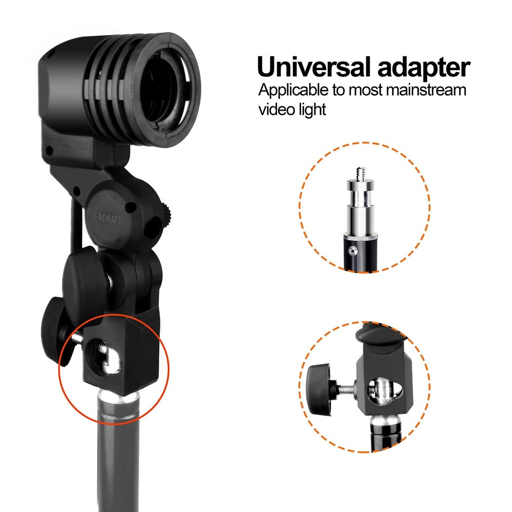 Light Bulb Stand, E26 / E27 AC Socket with Umbrella Lamp Holder, Photography ...