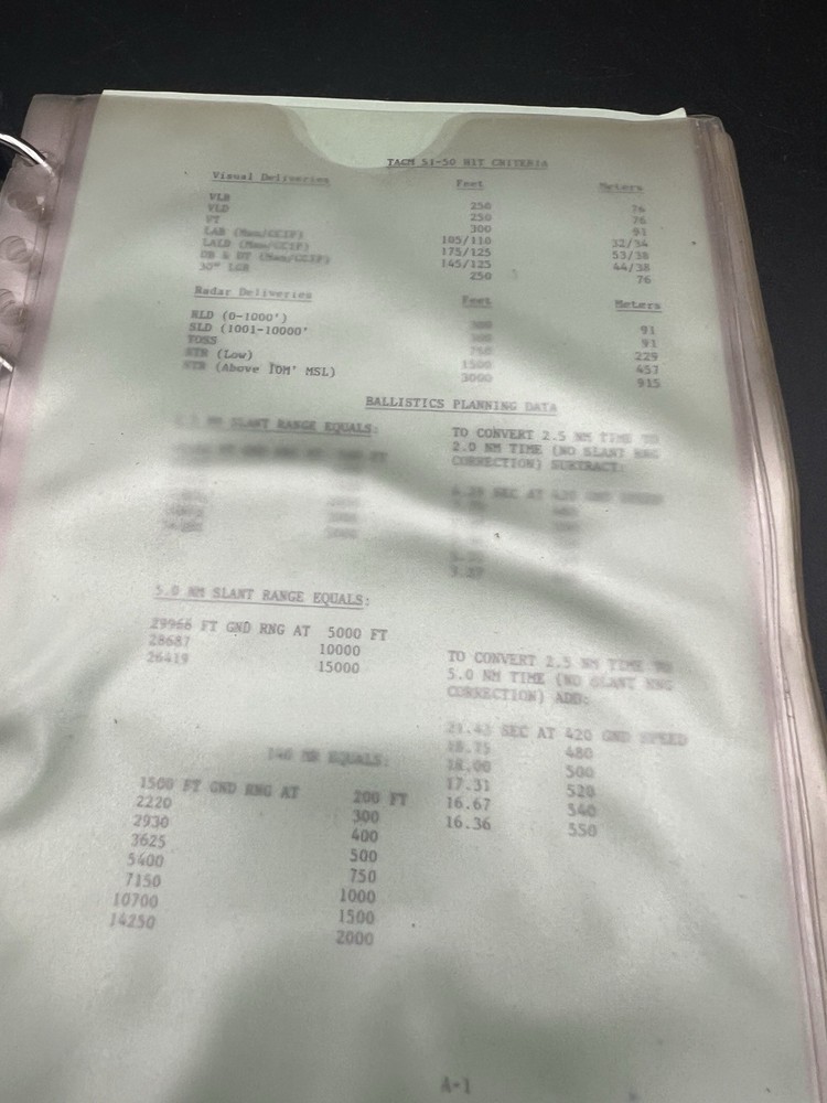 Military Flight Crew Checklists Binder w/ 2 Inserts