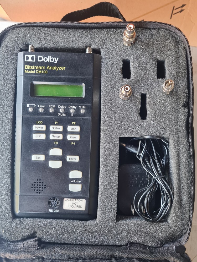 Dolby Bitstream Analyzer Dm100 Case, POWER Supply, Plugs