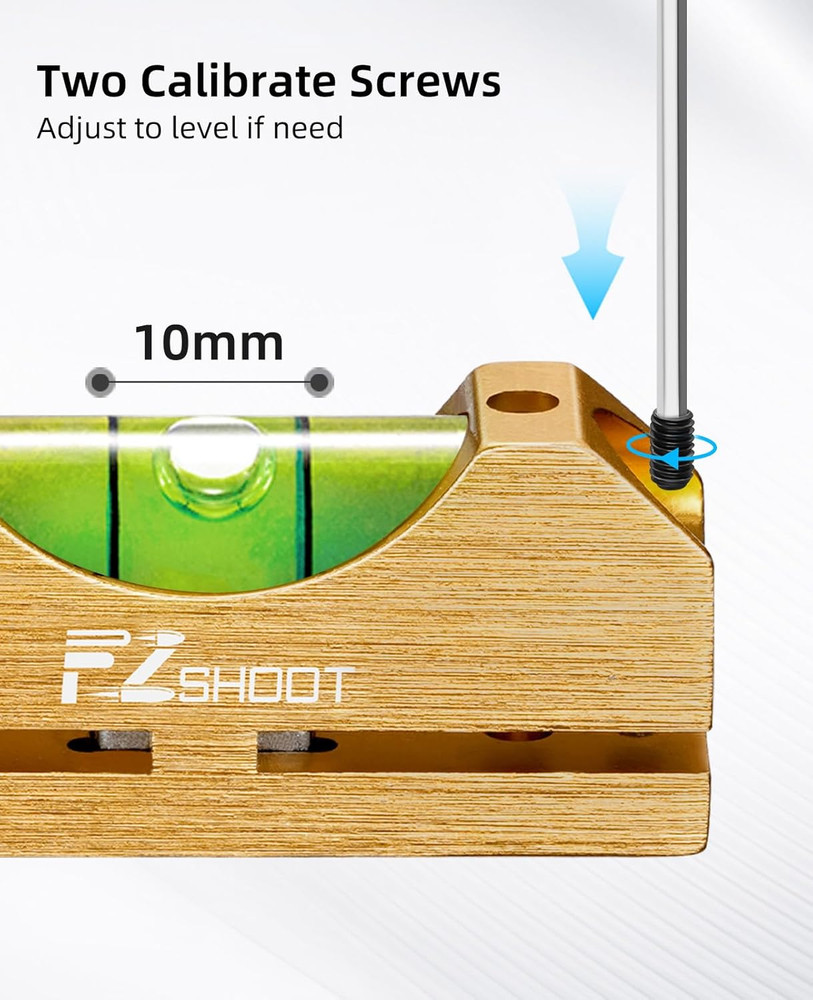 Scope Leveling Kit with High-Precision Bubble Leveling System, Magnetic Universa
