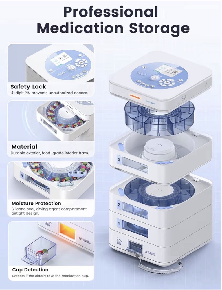 42-Day Automatic Pill Dispenser