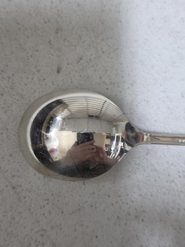 Oneida Community Evening Star Silver Plated 7" Soup Spoon