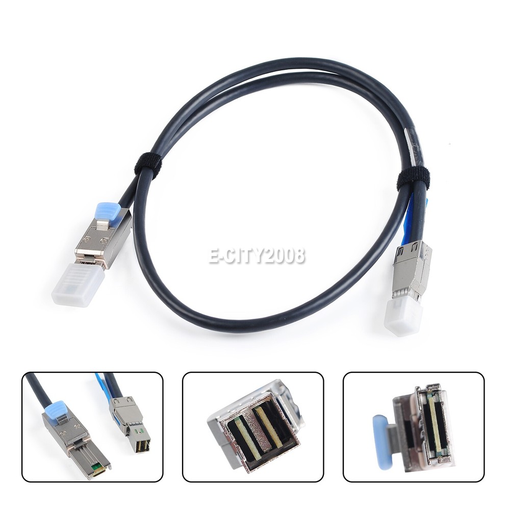 Mini High Density SFF-8644 to SFF-8088 External Hard Drive Data Server Cable 1M