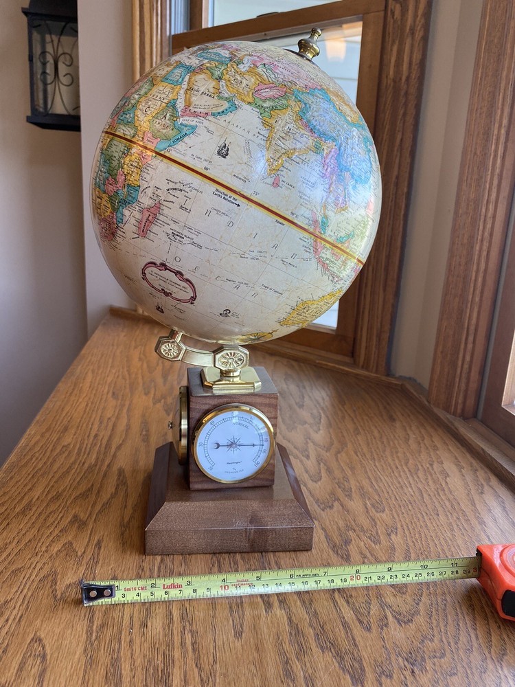 Replogle Classic 9” Diam. Globe with Thermometer, Barometer, & Hydrometer