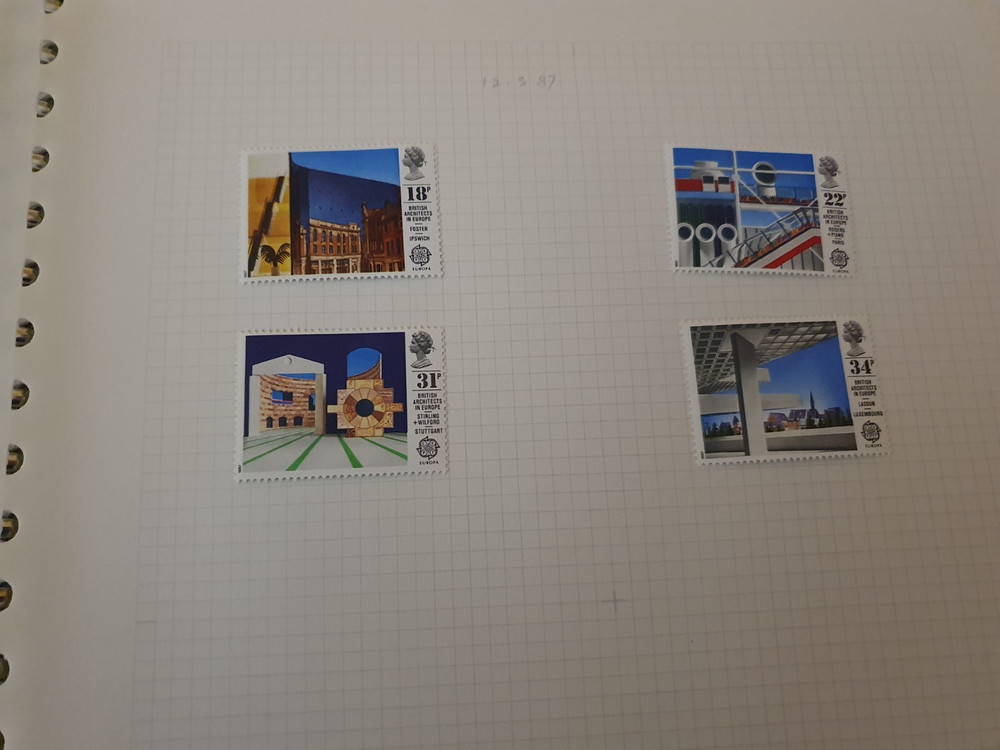 LANCASTER ROSE STAMP ALBUM CONTAINING APPROX 50 MINT GB COMMEMORATIVE SETS #3240