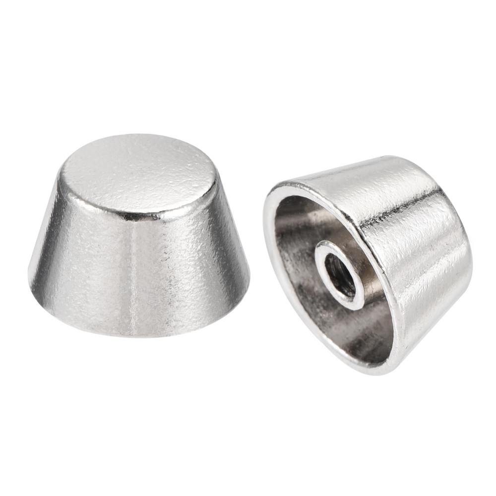 12x7mm Rivet Studs Screw Back Flat Cable Feet Stud Silver Tip 12pcs
