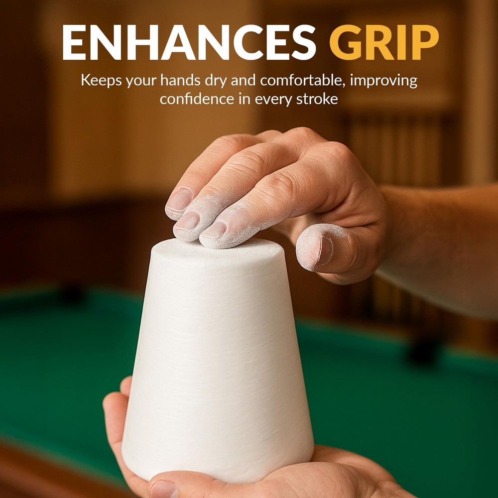 Silver Cup Cone Talc Chalk, White
