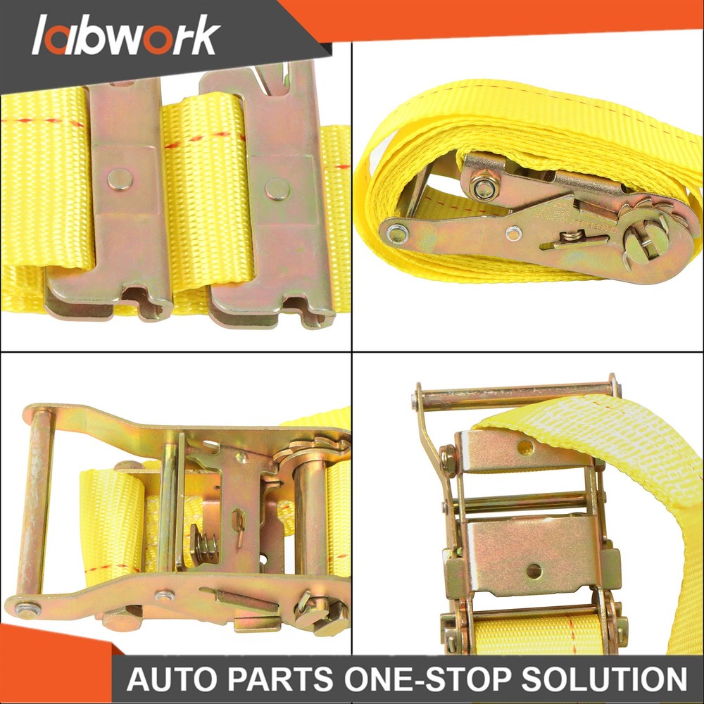 Labwork E Track Tie Down Rail Kit 4' E Track Rails End Caps ETrack Straps