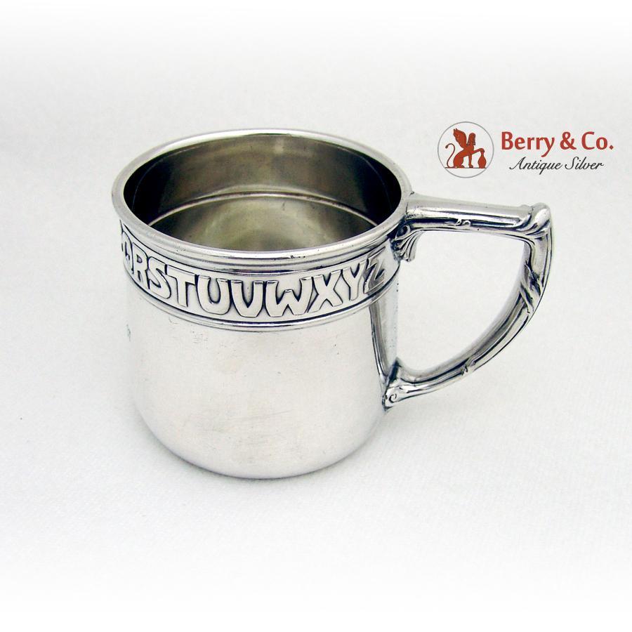 Alphabet Childs Cup Watson Sterling Silver 1930