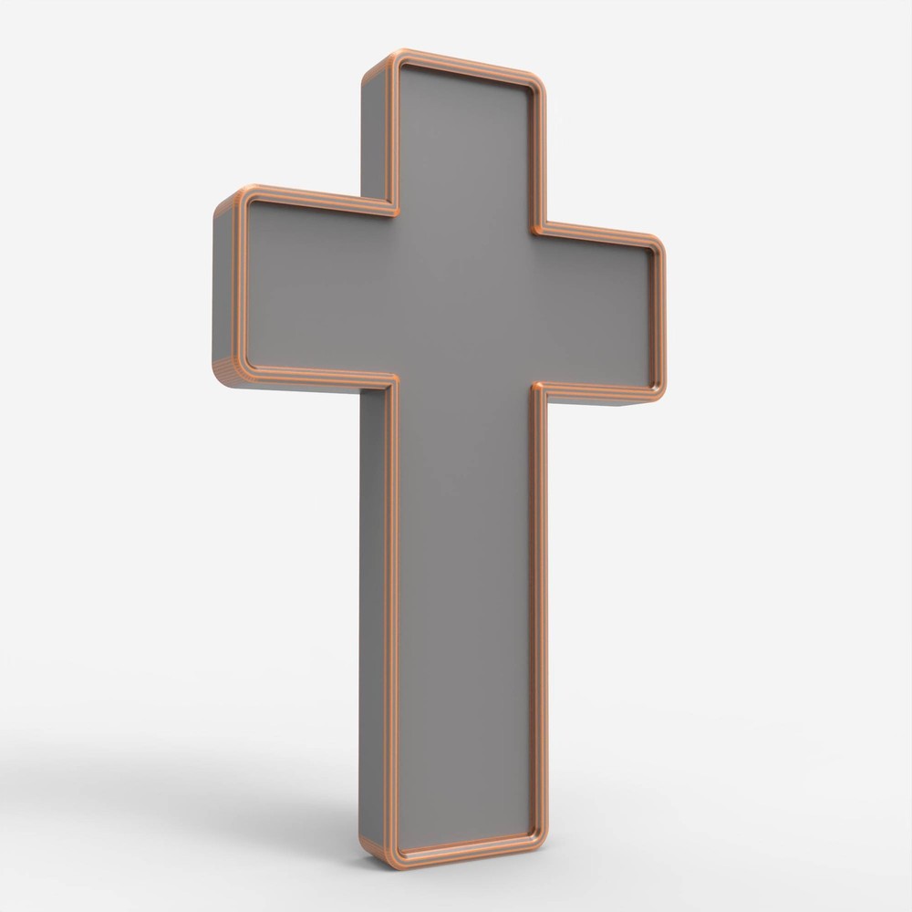 CNC Cross Shape Model - STL File for Laser & CNC Routing