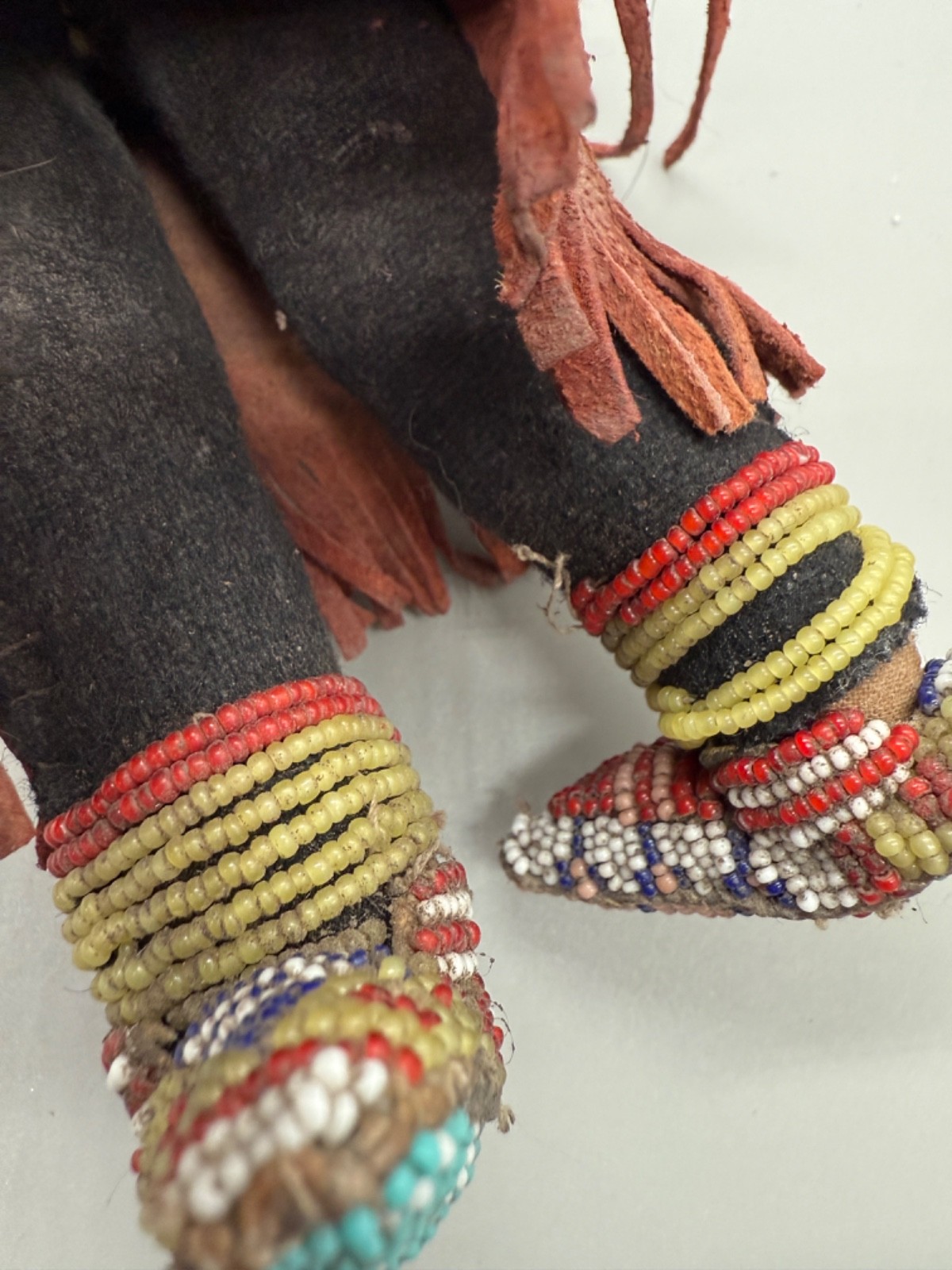 Antique Lakota Sioux Native American Double Sided Doll Anoglte 1890s Antique Dol