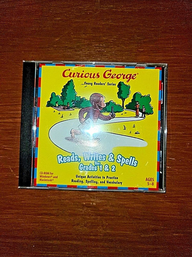 Curious George Reads, Writes & Spells for Grades 1-2 Fun-Packed Learning Game