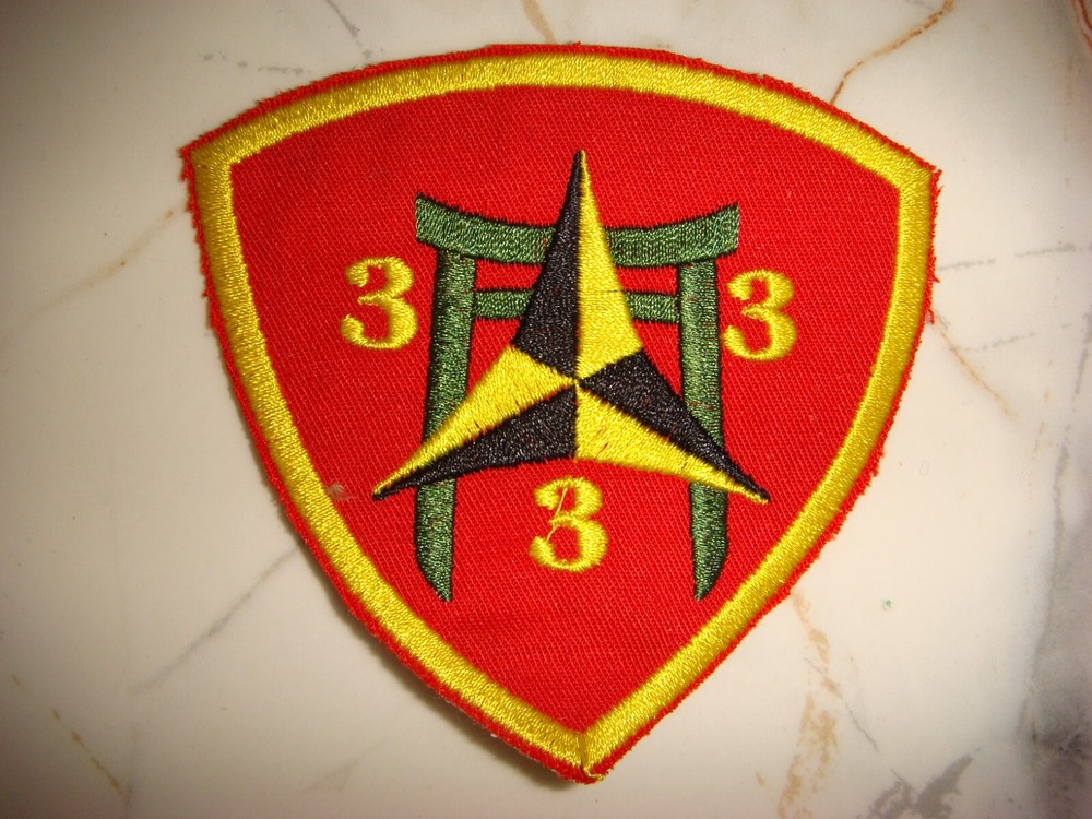 USMC 3rd BN 3rd REGIMENT 3rd MARINE DIVISION, VIETNAM  WAR PATCH