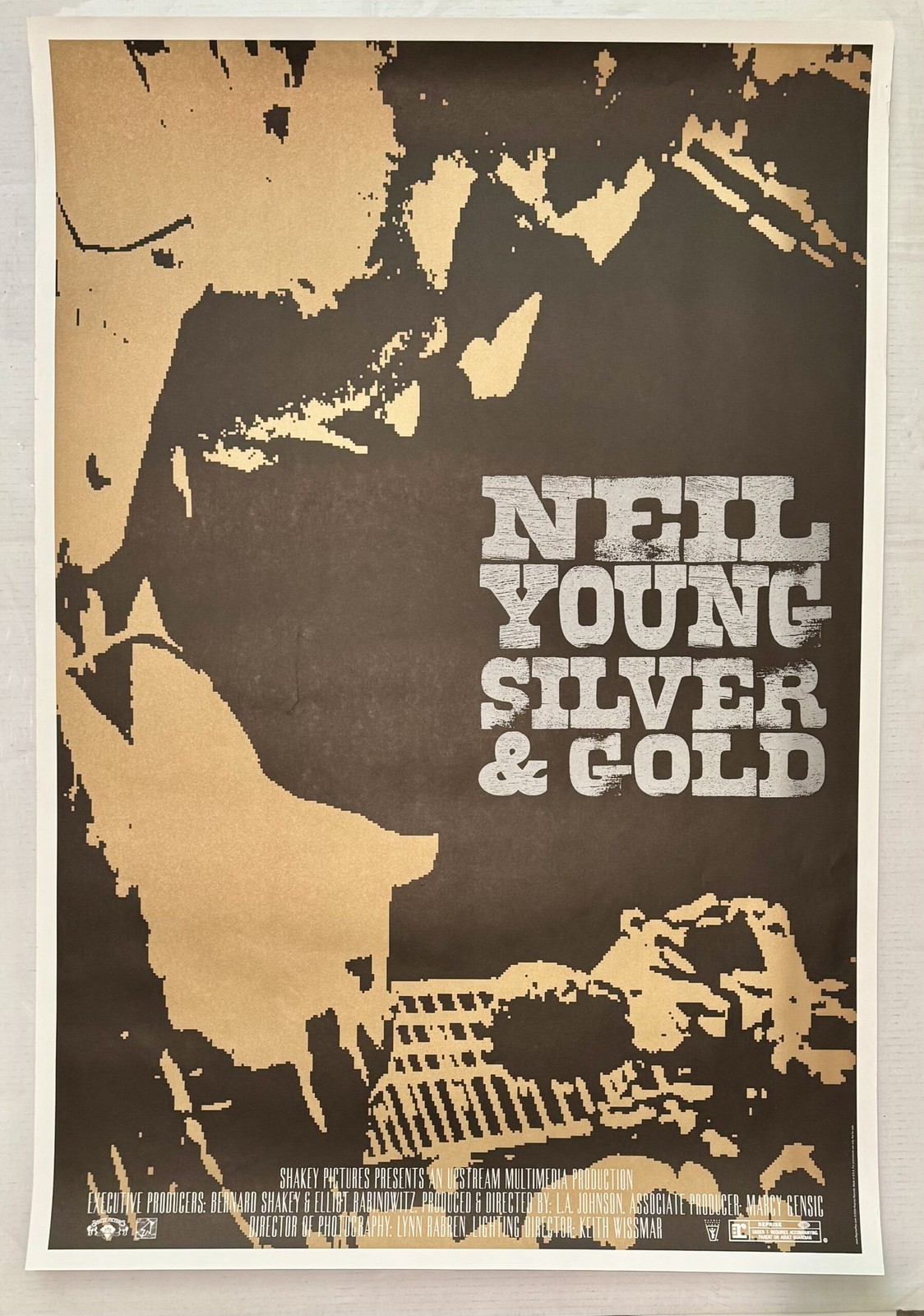 Neil Young Silver and Gold Poster 1999