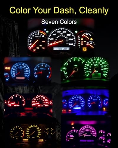 T5 LED Dashboard Instrument Panel Lights, Gauge Cluster Indicator Pink