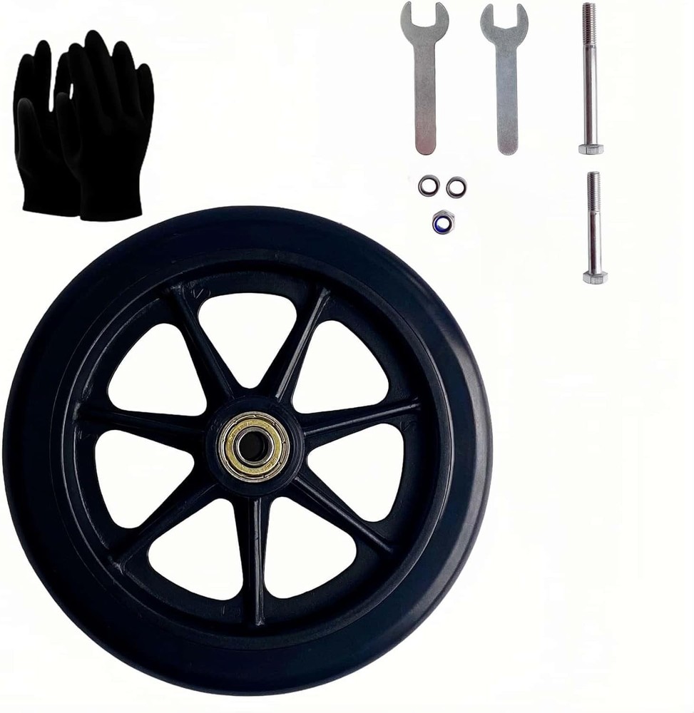 for Walker - Universal Hard Rubber Walker Wheels Replacement, Fit Drive Rolla...