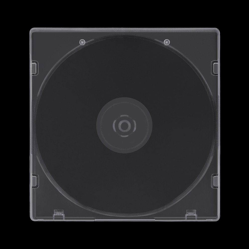 50-400 Pack Slim Clear CD Cases Plastic Single DVD Disc Storage Cover Clear Tray