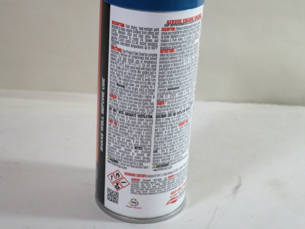 Aervoe 562 Engine Enamel Paint G.M. Blue 12 Oz Can