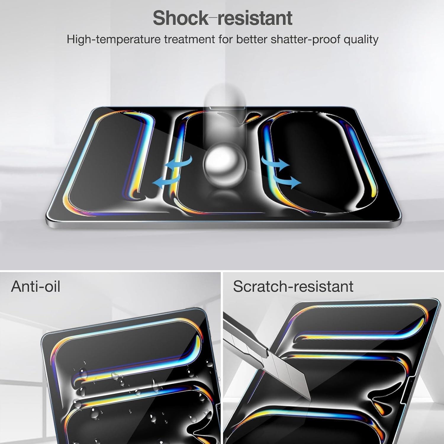 (2 PCS) Screen Protector for iPad Pro 13-Inch M5 M4 (2025) Tempered Glass Saver