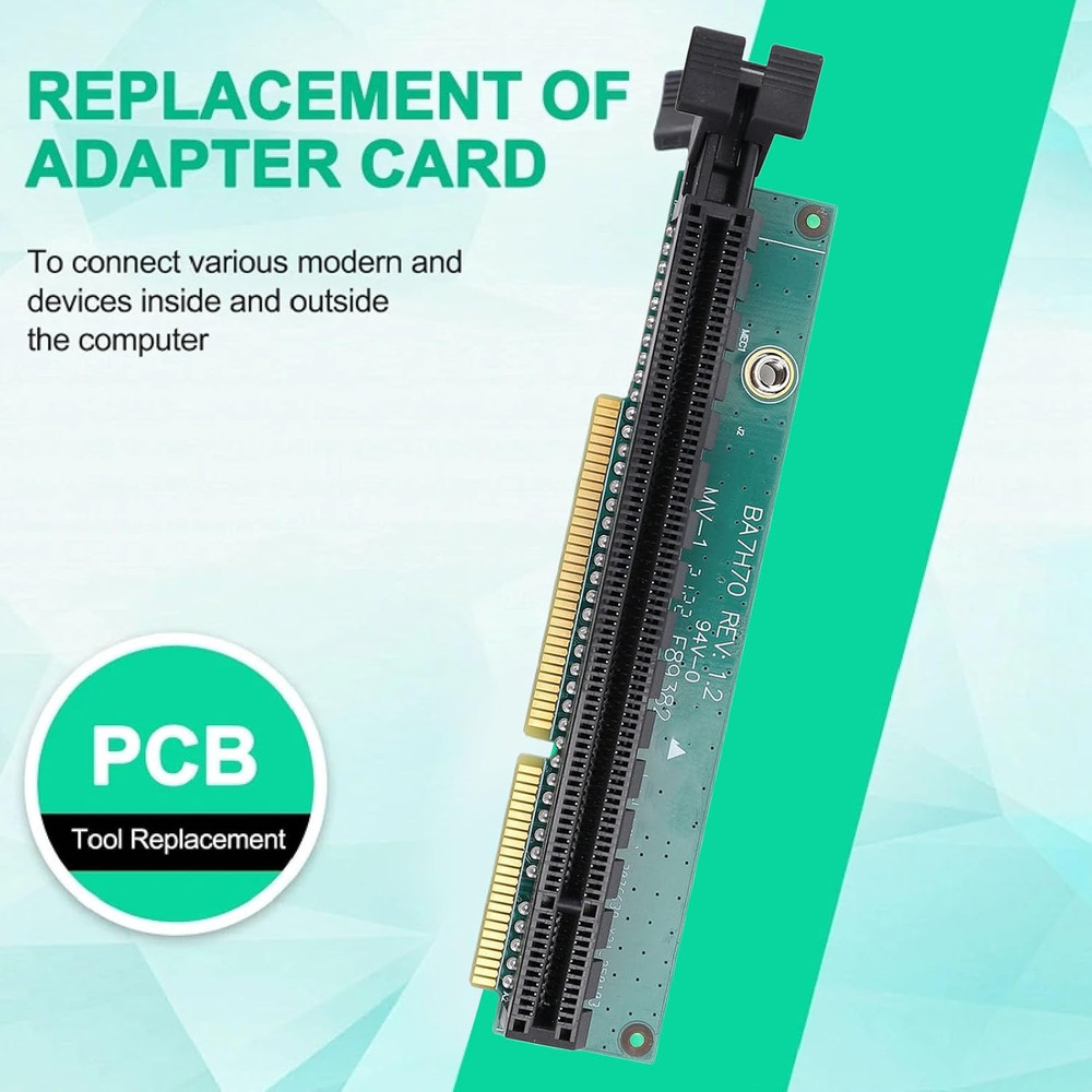 PCIE 16X Graphics Adapter, 4 Port Extender Riser Adapter Card for Thinkcentre M9