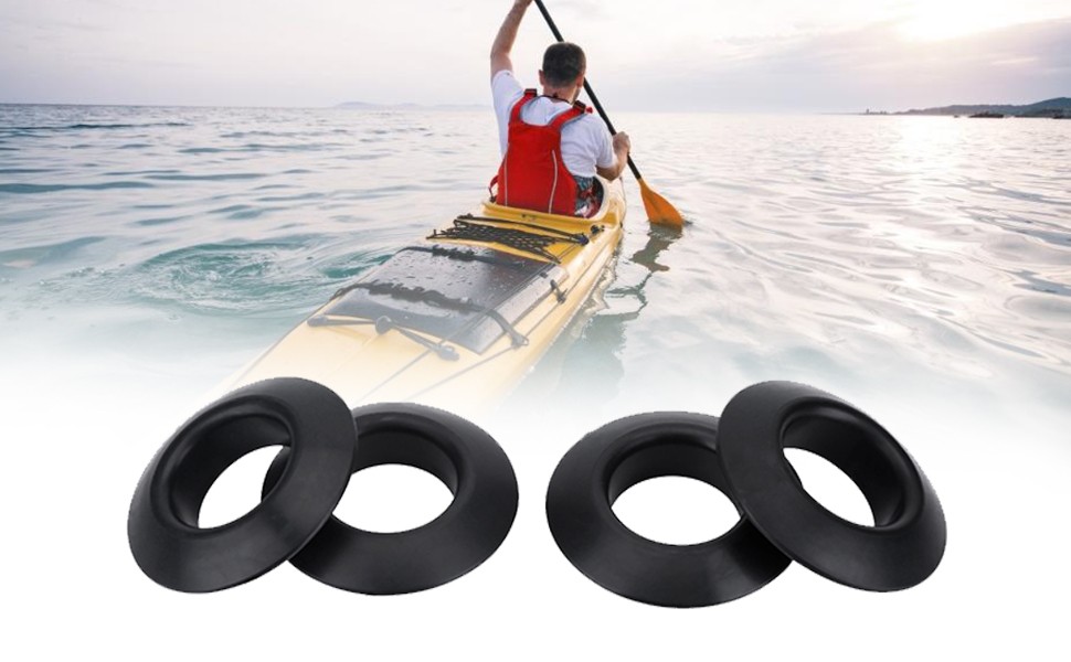 4Pcs Rubber Drip Rings Durable Practical Paddle Accessories For KayaK