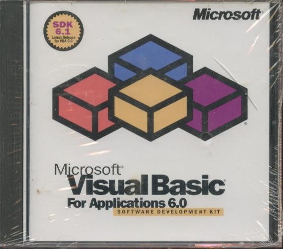 MS Visual Basic For Applications: Software Development Kit 6.0 PC CD SDK SEALED