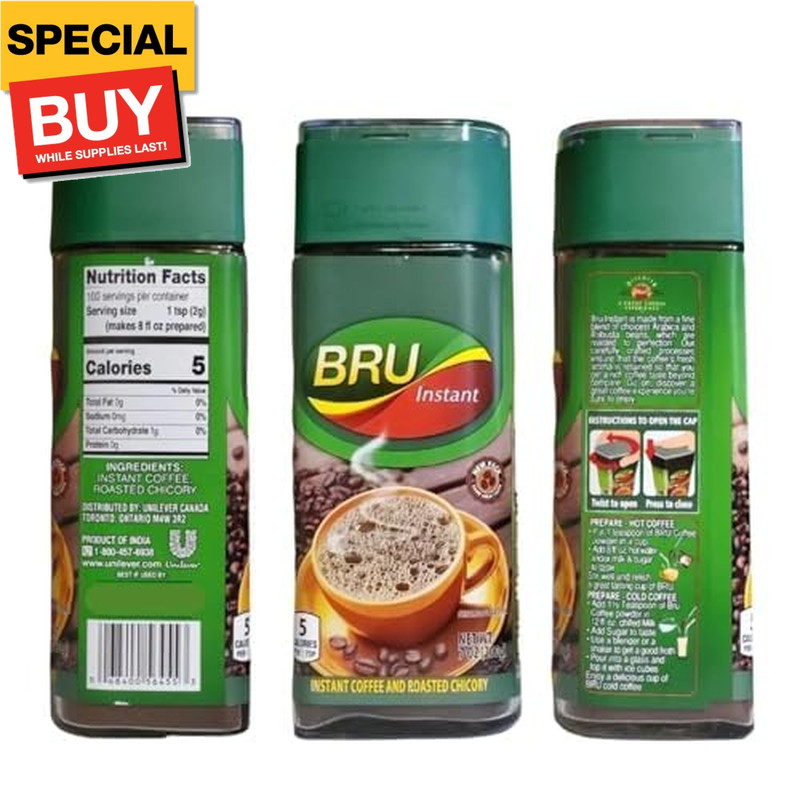 Instant Coffee and Roasted Chicory, 7 oz (Package May Vary)