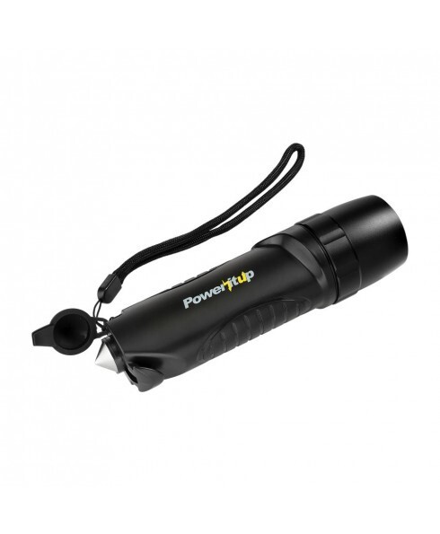 All-in-1 Emergency Escape Tool with LED Flashlight and Mobile Power Supply