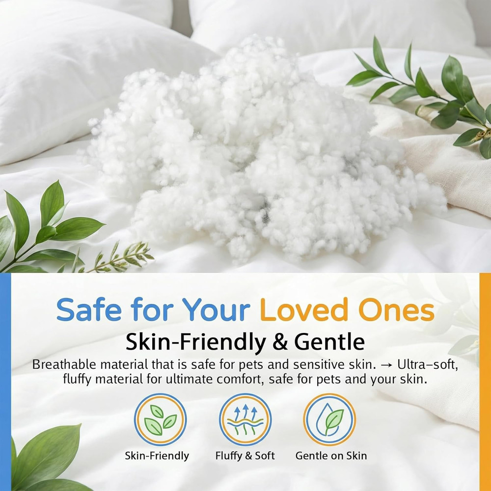 5.3 OZ Polyester Fiberfill Stuffing - Premium Polyfill Stuffing for Stu