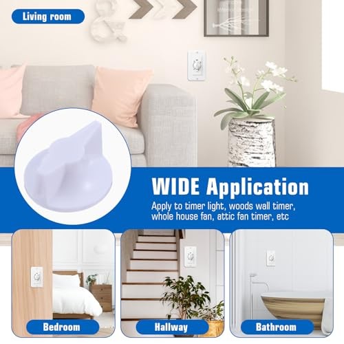 6Pcs Timer Knob Replacement, Timer Switch Knob Compatible with Intermatic -