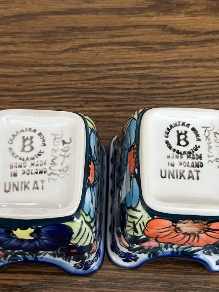 Polish Pottery Unikat Holder Sugar Packet