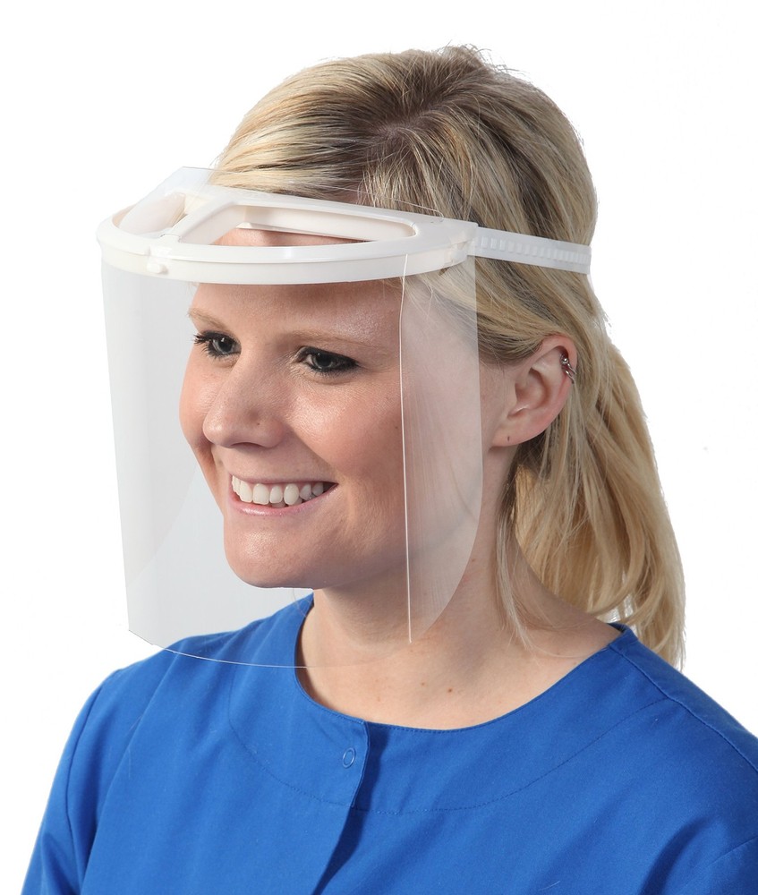 Face Shield With 10 Shields (White)