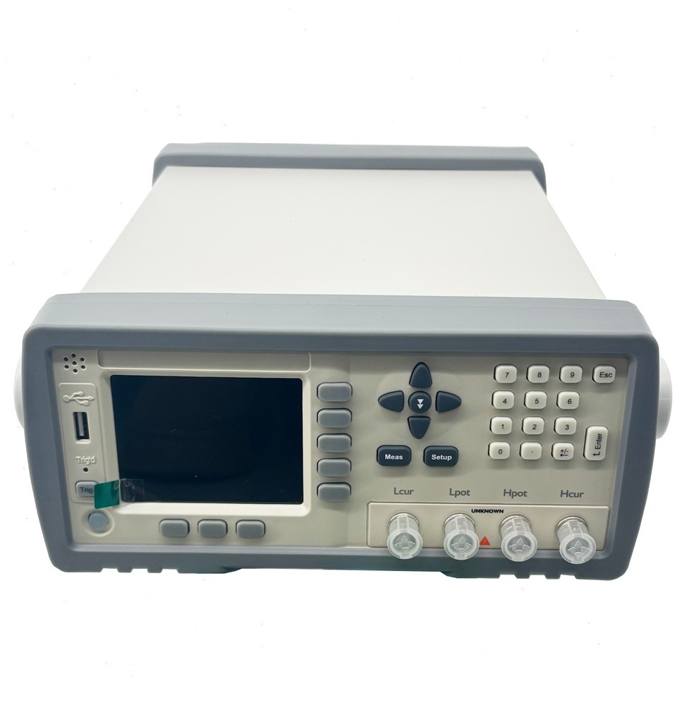Desktop LCR Meter with Frequency Range 50Hz~200kHz and DCR DC ALC Bias Function