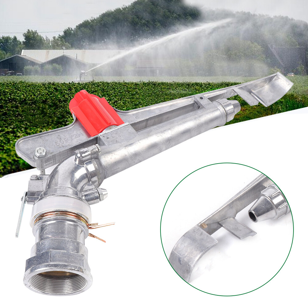 2" 360° Adjustable Irrigation Sprinkler Gun with 40m Coverage