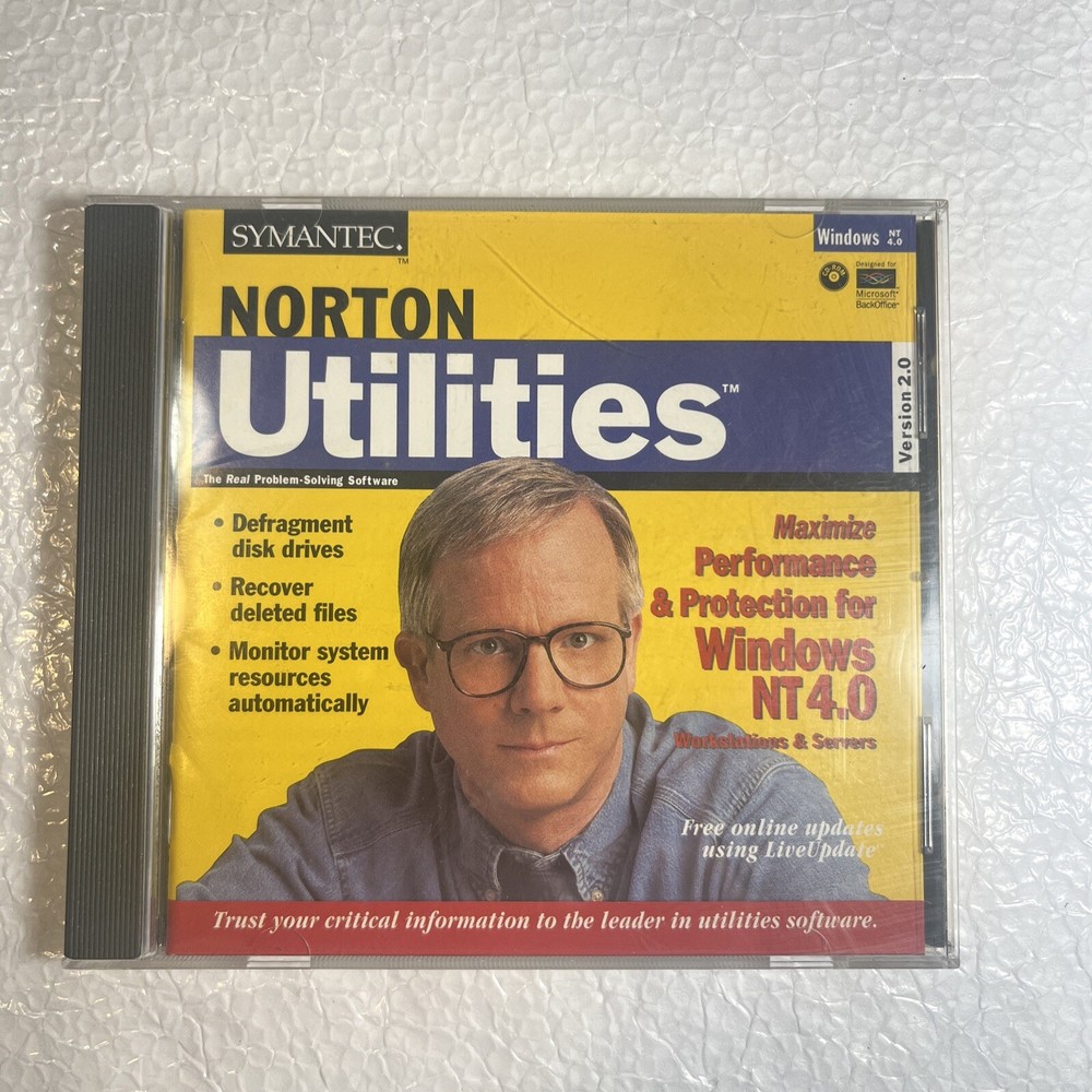 SYMANTEC NORTON UTILITIES Version 2.0 Cd Only