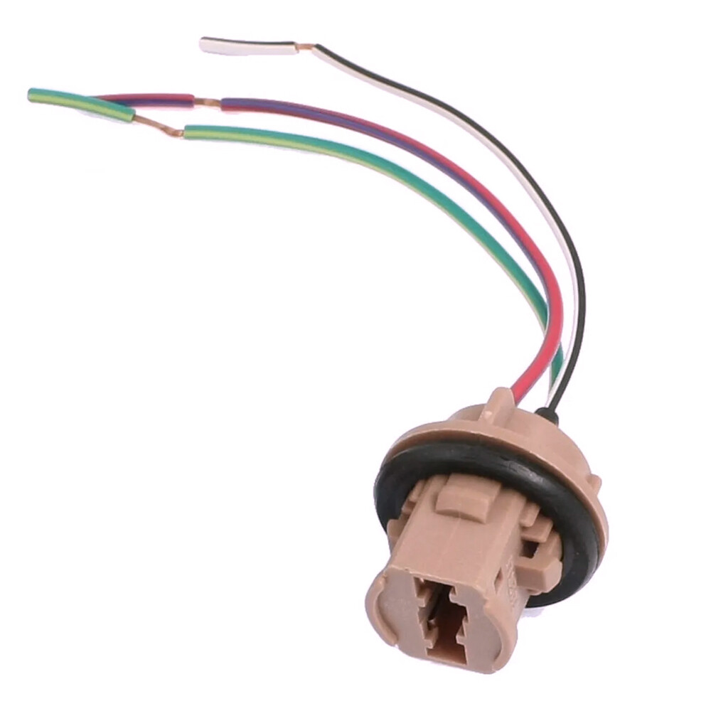 7443 7444 Turn Signal Light Female Socket Holder Wire Harness Pigtail Connector