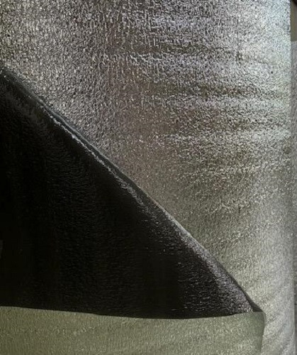 BLACK REFLECTIVE FOAM CORE GARAGE DOOR PANEL ROLL INSULATION (24" X 8')