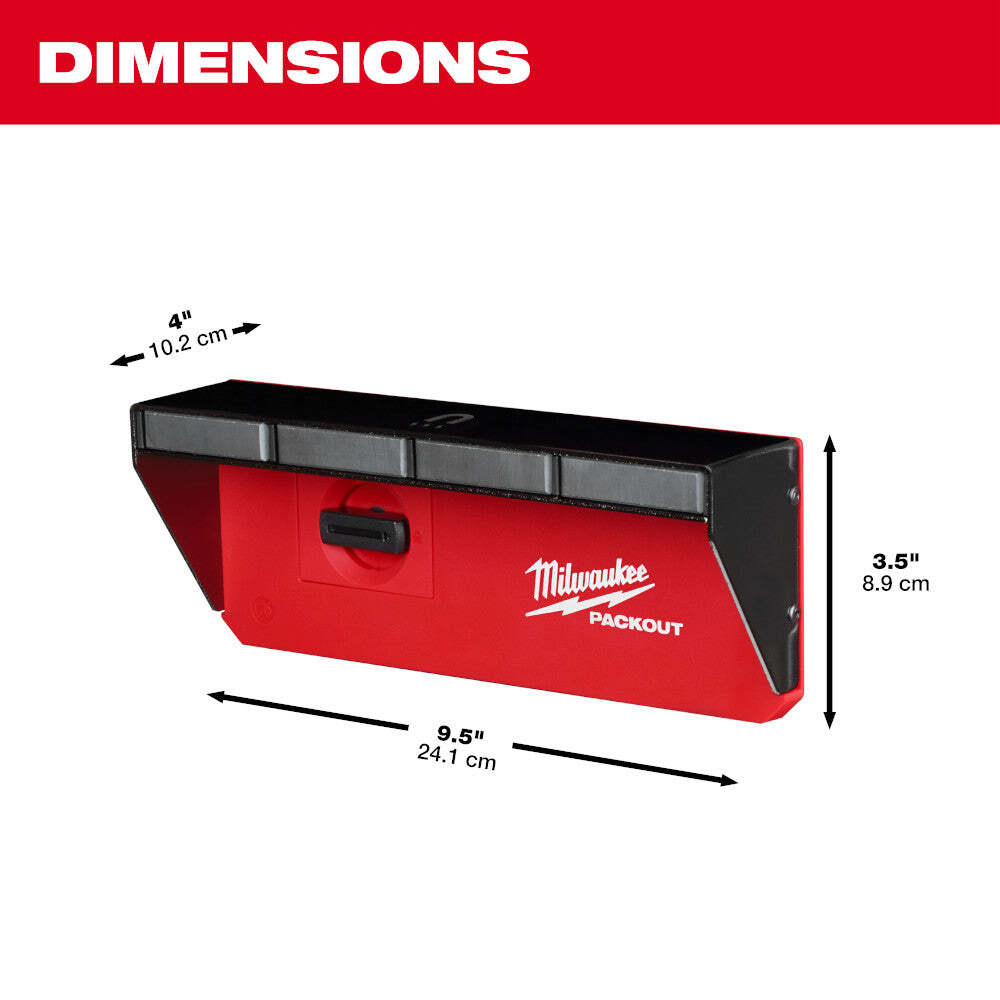 Milwaukee 48-22-8346 PACKOUT Magnetic Wall Mounted Rack