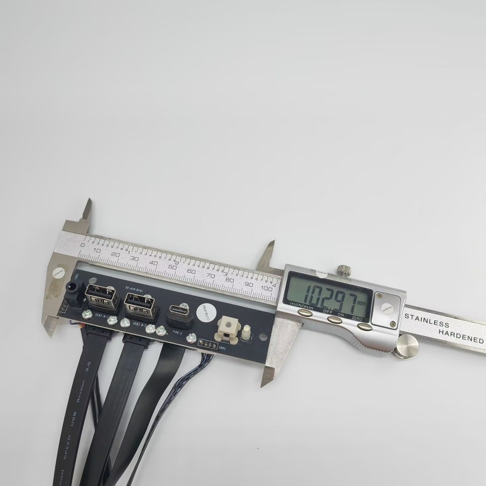Type-E 19P 9Pin Power SW Type-C USB 3.1 HD Audio Mainboard Extension Cable Panel
