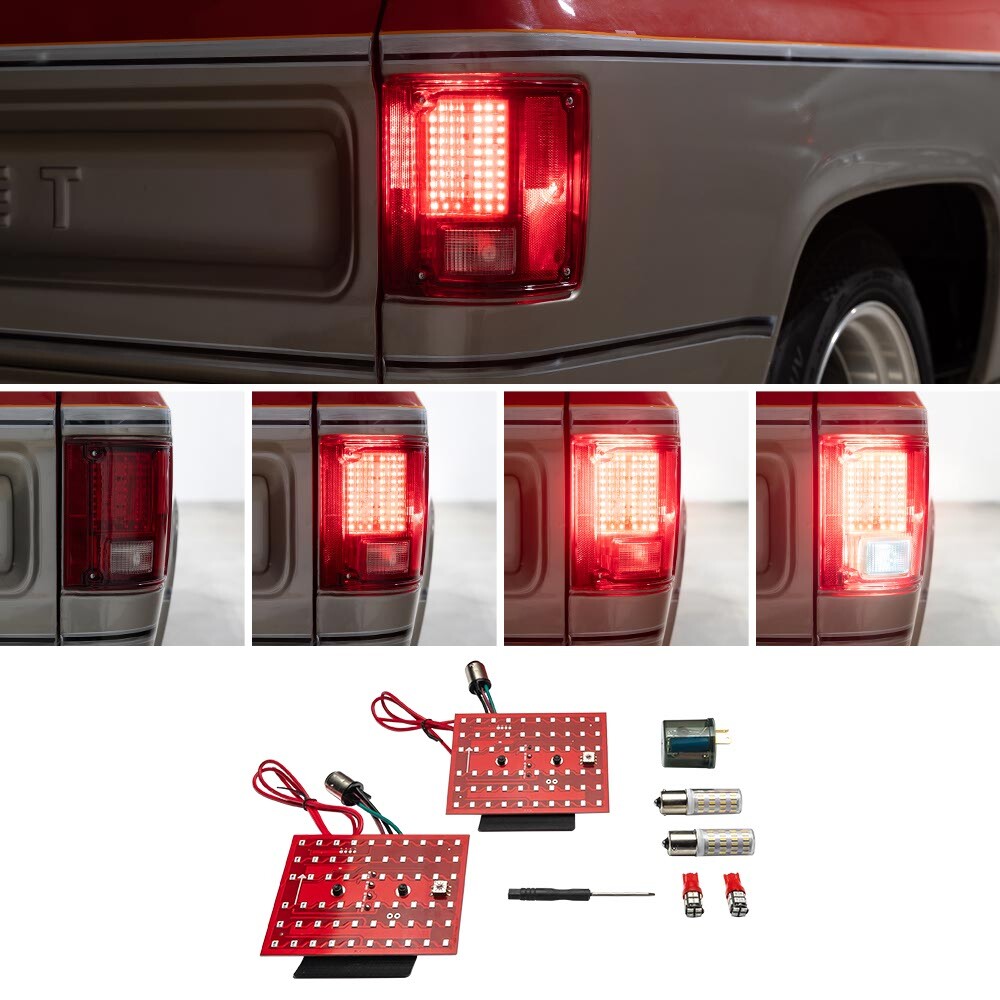 LEDGlow RestoLights Kit for 73-87 Chevy C10 Tail Lights, Reverse & Side Marker