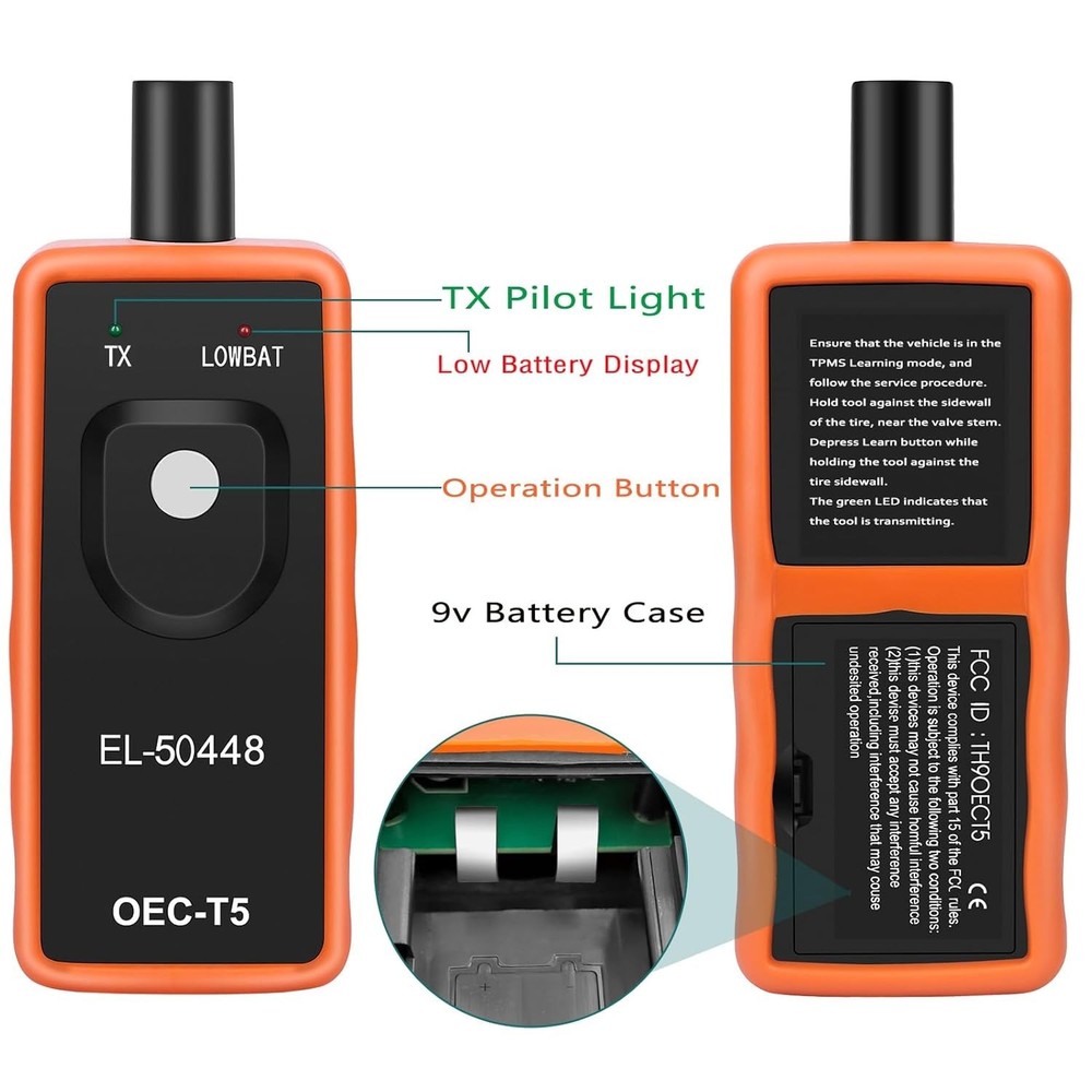 GM TPMS Relearn Tool Sensor Reset Activation Programming for Chevy Vehicles - Up